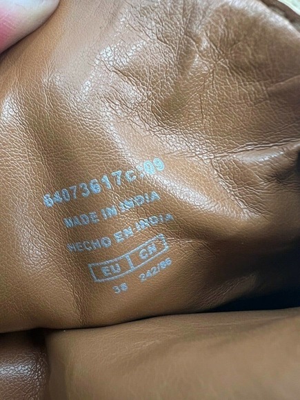 MNG Mango Womens Size 38 Boho Style Fringe Suede Slip-On Ankle Booties Tan Brown - Picture 11 of 11